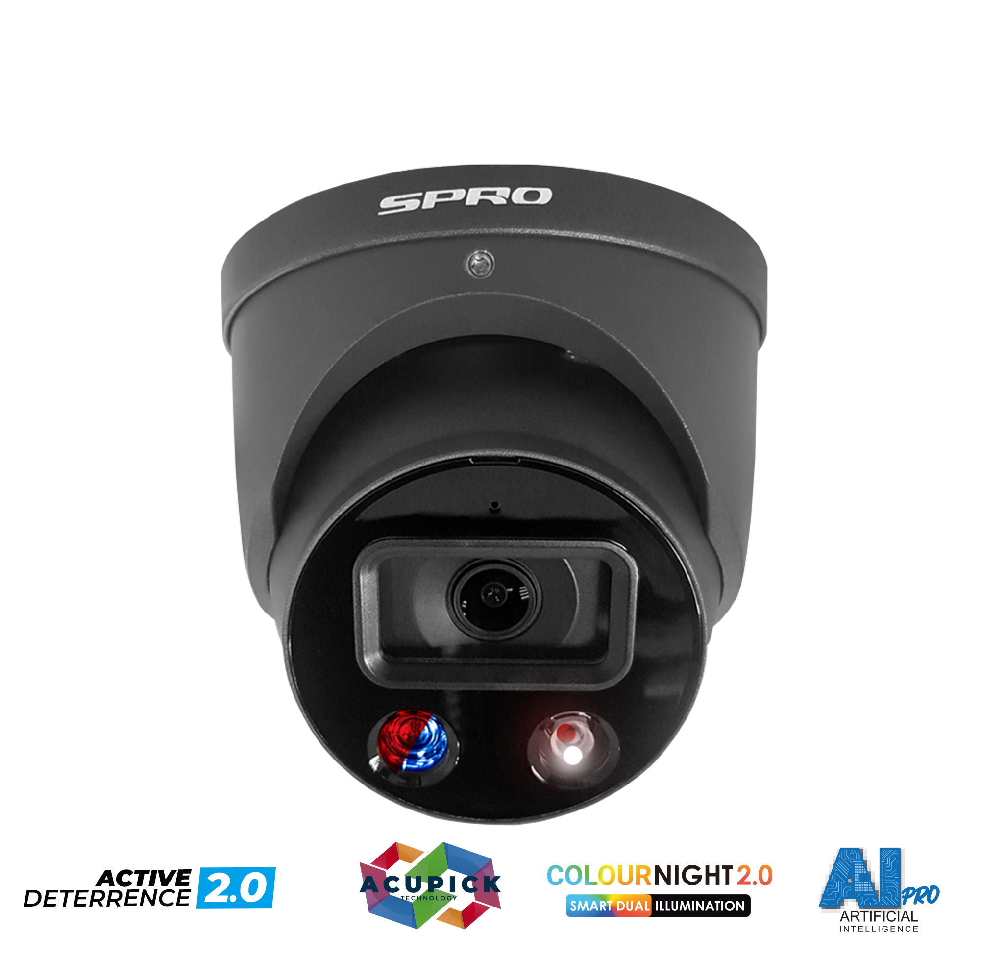 DHIPD80/28LRG/30-D-V4 SPRO 8MP IP Smart Dual Illumination Turret Acupick