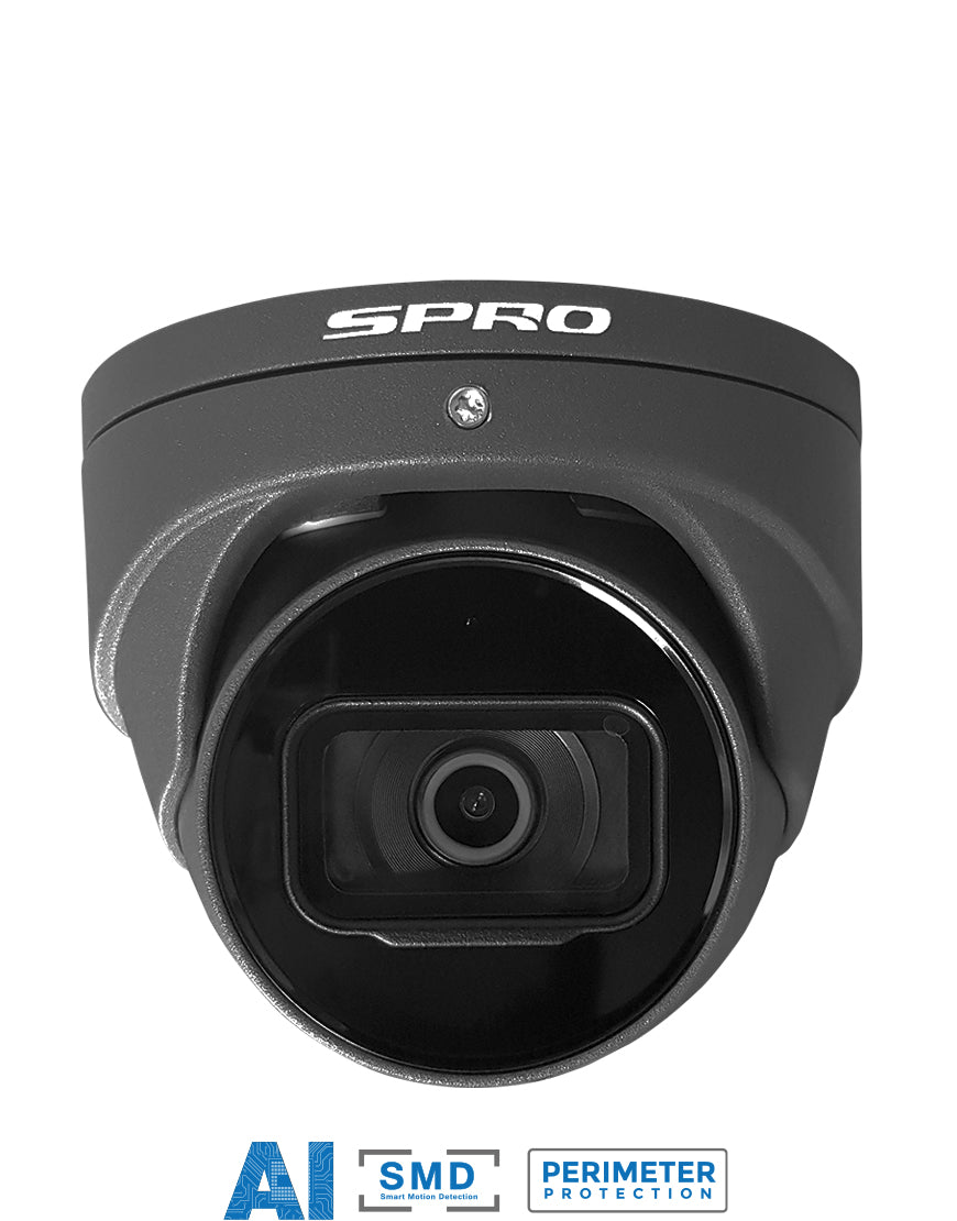 SPRO 5MP IP Fixed Lens Turret with Microphone DHIPD50/28RG-T-M-I