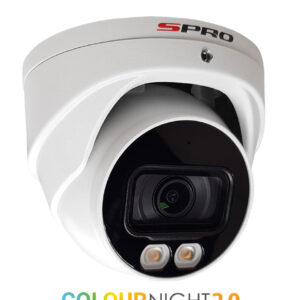SPRO 8MP IP Smart Dual Illumination Turret with COLOUR NIGHT 2.0 DHIPD80/28LRW-M